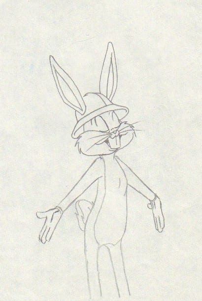 Bugs Bunny Warner Bros Sketch