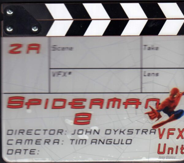 Spiderman 2 clapboard