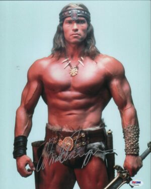 Signed Arnold Schwarzenegger Photo from Conan Movie