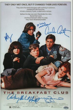 Poster of The Breakfast Club Signed by Cast