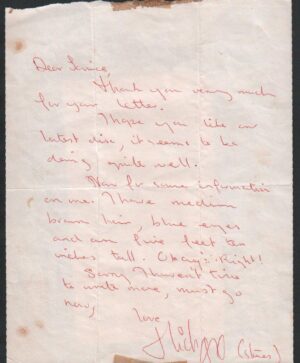 Mick Jagger Signed Letter