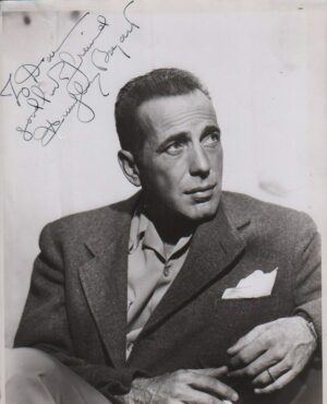 Humphrey Bogart Signed Portrait Photo