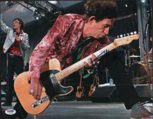 Signed Photo of Keith Richards, Lead Guitarist of The Rolling Stones