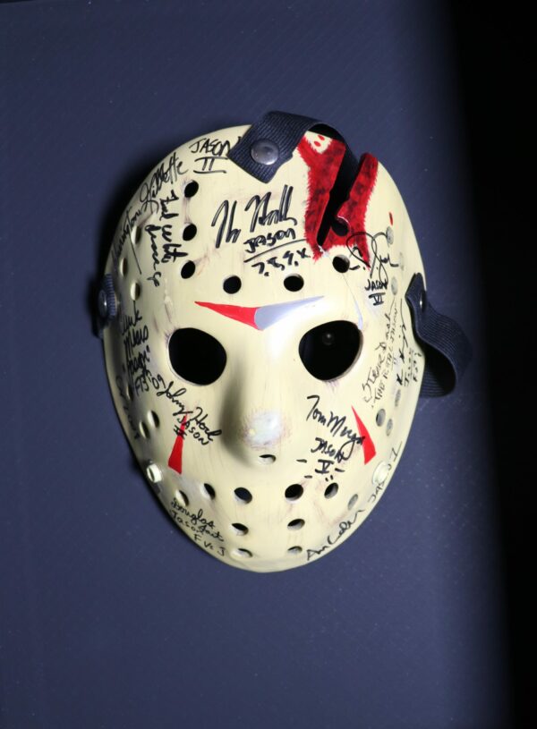 Jason Mask Signed by EVERY Actor who played the role